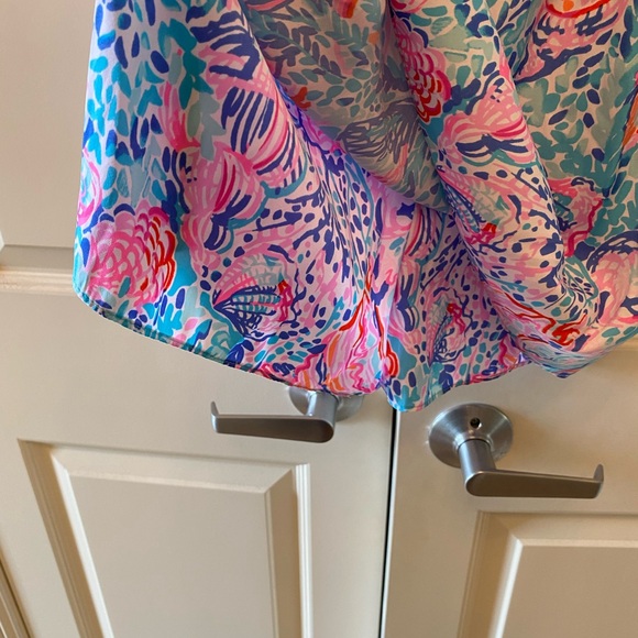 Lilly Pulitzer Pink and Blue Jumpsuit - Picture 3 of 5